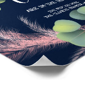 Poster Panneau de Baby Shower Combien de Bouchons Herbe d (Coin)