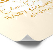 Poster Panneau de Baby shower de bienvenue Rustique Boho (Coin)