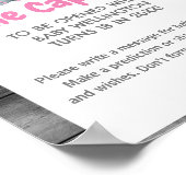 Poster Panneau de Baby shower de la capsule de temps Girl (Coin)