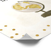 Poster Panneau de Baby Shower de Mademoiselle à Madame (Coin)