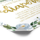 Poster Panneau de Baby shower des plongeurs de nuit citro (Coin)