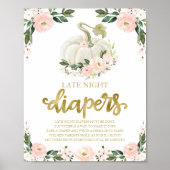 Poster Panneau de Baby shower des plongeurs de nuit citro (Devant)