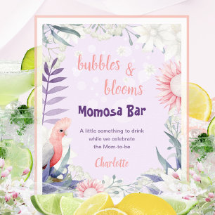 Poster Panneau de Baby Shower Maman Lavande Fantaisiste B