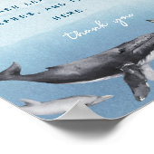 Poster Panneau de Baby shower moderne Rustic Ocean Diaper (Coin)