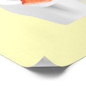 Poster Panneau de Baby shower modulable Floral Elephant (Coin)