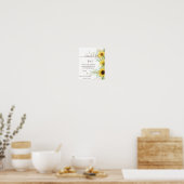 Poster Panneau de Baby Shower pour Bar à Mimosa avec Fleu (Cuisine)