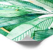 Poster Panneau de Baby Shower tropical, mariage tropical (Coin)