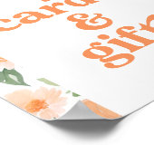 Poster Panneau de Baby showers et cadeaux floraux Citroui (Coin)