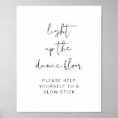 Poster Panneau de baguettes lumineuses de mariage, Éclair (Devant)