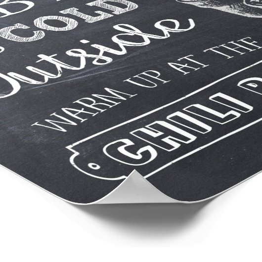 Poster Panneau de bar à chili (Coin)