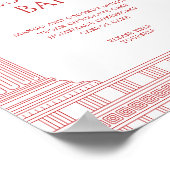 Poster Panneau de bar à desserts pour fête de déesse (Coin)