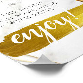 Poster Panneau de bar à Mimosa pour brunch de mariage ave (Coin)