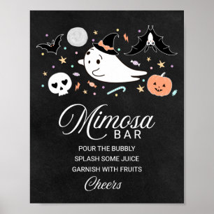 Poster Panneau de bar à mimosa pour une baby shower d'Hal