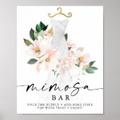 Poster Panneau de bar à Mimosa pour une réception de mari (Devant)