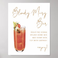 Panneau de bar Bloody Mary bohème INDIE