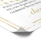 Poster Panneau de bar boho mimosa rose rousse (Coin)