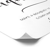 Poster Panneau de bar de bouquet minimal moderne Leyton (Coin)