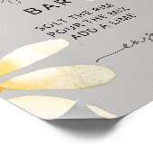 Poster Panneau de bar de margarita à fleur sauvage aquare (Coin)