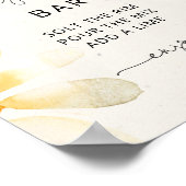 Poster Panneau de bar de margarita de fleur sauvage à l'a (Coin)