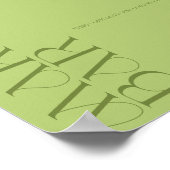 Poster Panneau de bar de Margarita de mariage citron mini (Coin)