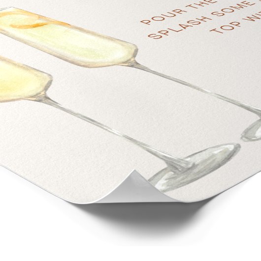 Poster Panneau de bar de Mimosa bohème en terre cuite pou (Coin)