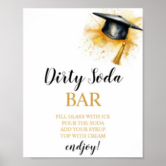 Poster Panneau de bar de soda sale pour la remise des dip