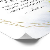 Poster Panneau de bar géométrique Eucalyptus Verdure Mimo (Coin)