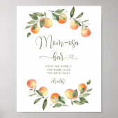 Poster Panneau de bar Little cutie Mom-osa (Devant)