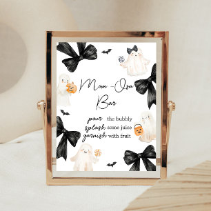 Poster Panneau de bar Maman Osa Halloween Petit Fantôme B