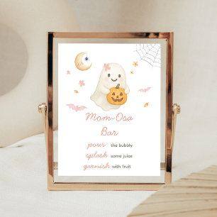 Poster Panneau de bar Maman Osa Halloween Rose Little Boo