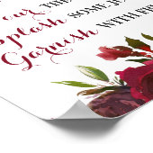 Poster Panneau de bar Marsala Mimosa Mariage Enterrement  (Coin)