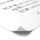 Poster Panneau de bar Mimosa à fleurs d'Orange (Coin)