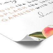 Poster Panneau de bar Mimosa à la pêche de SAVANNAH (Coin)