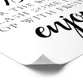 Poster Panneau de bar Mimosa à script minimal (Coin)