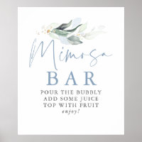 Panneau de bar Mimosa aux feuilles dorées et verdu