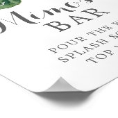 Poster Panneau de bar Mimosa Bourgogne rose (modifiable) (Coin)