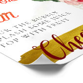 Poster Panneau de bar Mimosa élégant floral chic (Coin)