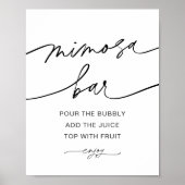 Poster Panneau de bar Mimosa EVERLEIGH (Devant)