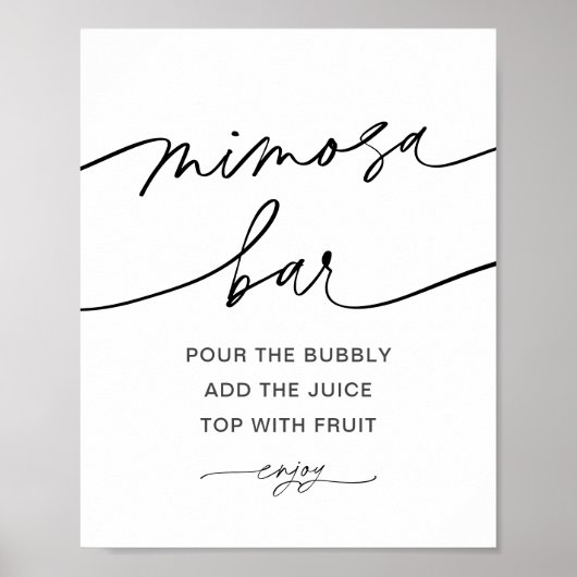 Poster Panneau de bar Mimosa EVERLEIGH (Devant)