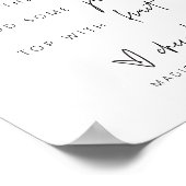 Poster Panneau de bar Mimosa Mariage Fête de mariage G400 (Coin)