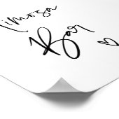 Poster Panneau de bar Mimosa moderne pour fiançailles de (Coin)