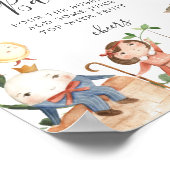 Poster Panneau de bar Mimosa pour Baby Shower sur les com (Coin)