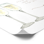 Poster Panneau de bar Mimosa pour brunch et bulles (Coin)