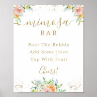 Panneau de bar Mimosa rose pastel