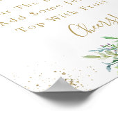 Poster Panneau de bar Mimosa rose poudré (Coin)