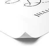 Poster Panneau de bar vert moderne Lemon Floral mimosa (Coin)