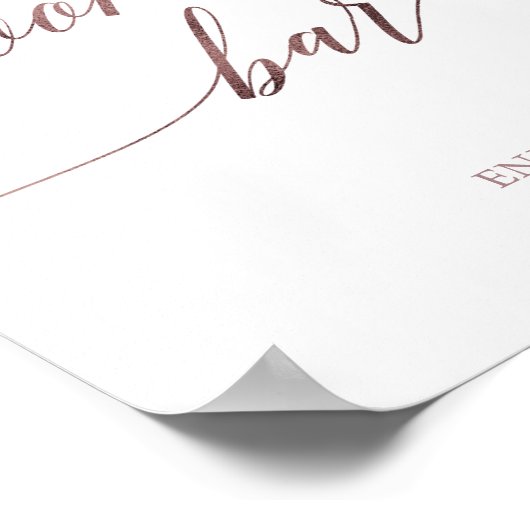 Poster Panneau de barre à biscuits de calligraphie en or  (Coin)