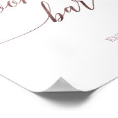 Poster Panneau de barre de biscuits de calligraphie en or (Coin)