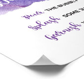 Poster Panneau de barre mimosa violette (Coin)