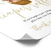 Poster Panneau de bébé fille rose pour tirage au sort de  (Coin)